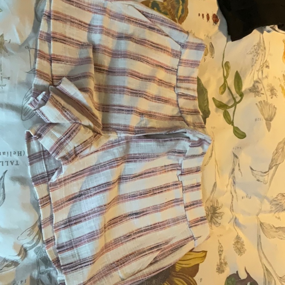 NWT Loft 4 inch striped shorts size 10